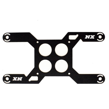 Nitrous Express Carb Plate Solenoid Bracket for Dominator (4 Solenoid) 15729D 15729D Photo - Primary