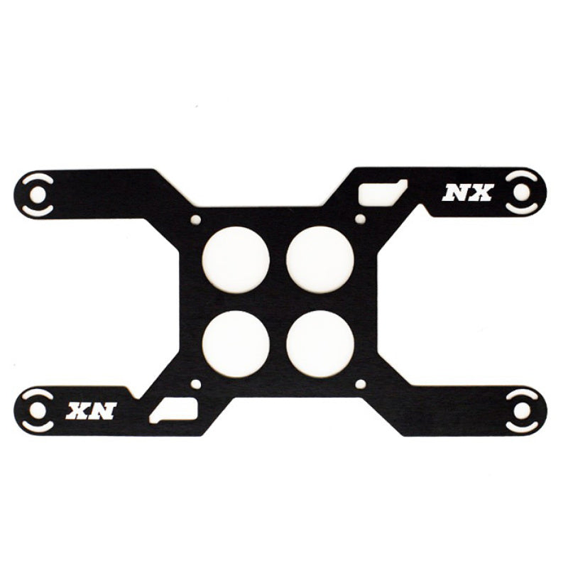 Nitrous Express Carb Plate Solenoid Bracket for Dominator (4 Solenoid) 15729D 15729D Photo - Primary