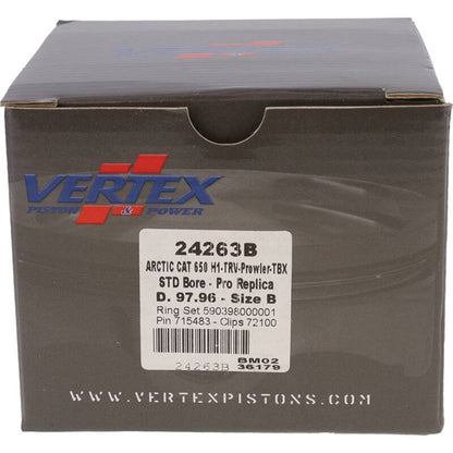 Vertex Pistons Vertex Piston 05-11 Arctic Cat 650 H1 4x4 650cc Forged Replica Piston Kit 24263B 24263B Photo - Primary