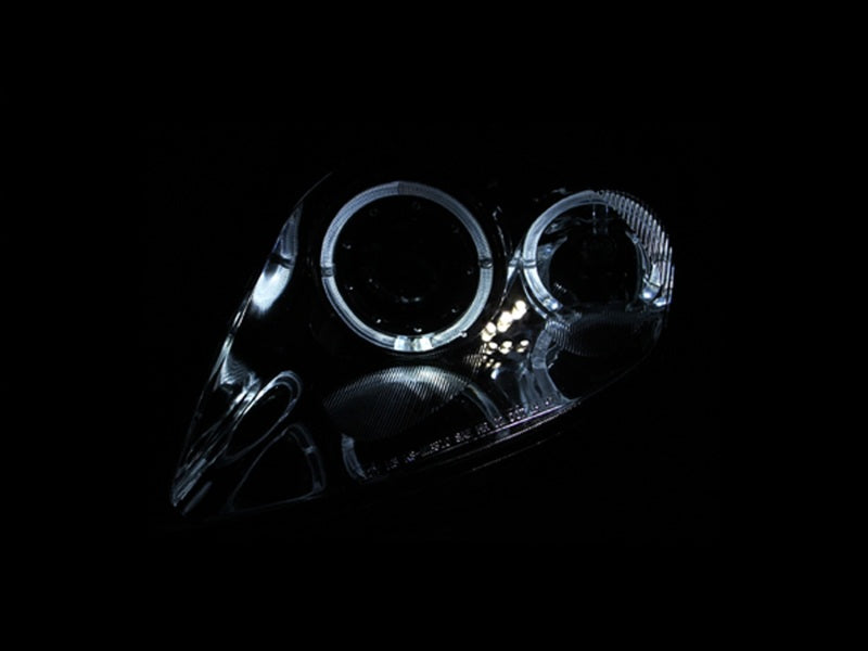 Anzo 2000-2005 Mitsubishi Eclipse Projector Headlights w/ Halo Black 121332 Photo - Mounted