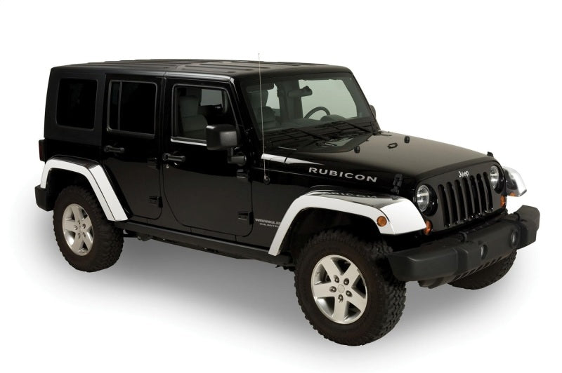 Putco 07-18 Jeep Wrangler Chrome ABS Fender Flares 403505 403505 Photo - Mounted