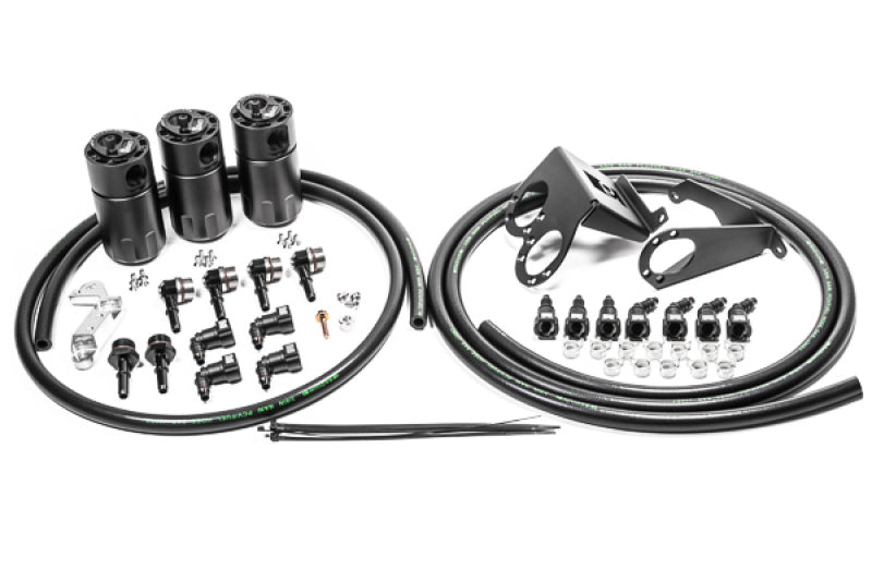 Radium Engineering Radium 14-19 Chevrolet Corvette LT1 CCV Fluid Lock Triple Catch Can Kit 20-0987-FL 20-0987-FL Photo - Primary