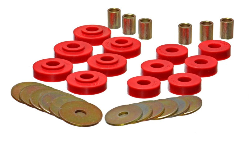 Energy Suspension Body Mount Set Red Chevrolet Corvette All 1963-1969 3.4102R Photo - Primary