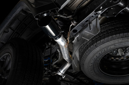 AWE Tuning 20-21 Jeep Gladiator JT 3.6L Tread Edition Cat-Back Single Side Exhaust - Diamond Blk Ti 3015-23103 3015-23103 Photo - out of package