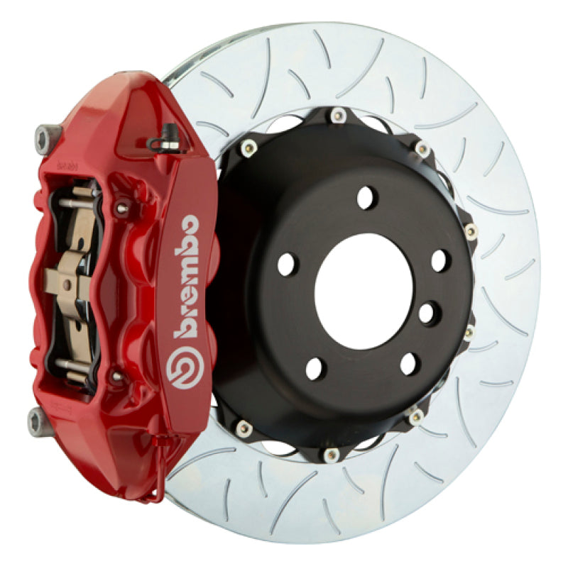 Brembo 20+ Gladiator Rear GT BBK 4 Piston Cast 380x28 2pc Rotor Slotted Type-3-Red 2P3.9062A2