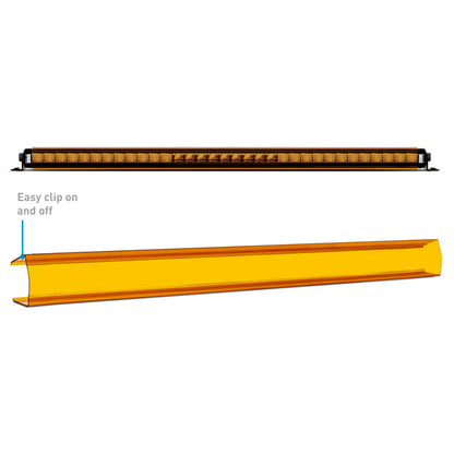 Borne Off-Road Light Bar Cover Single Row 30in Amber BNLT-COV-SS30YL BNLT-COV-SS30YL Photo - Primary