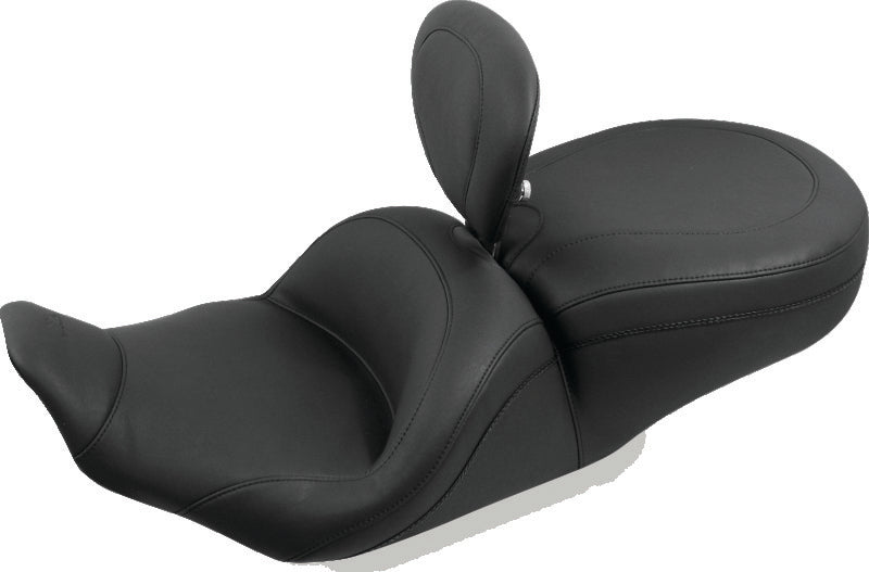 Mustang Motorcycle Mustang 08-21 Harley Electra Glide Std,Rd Glide,Rd King,Str Glide Solo Seat w/Diamond Stitch - Black 76969 76969 Photo - Primary