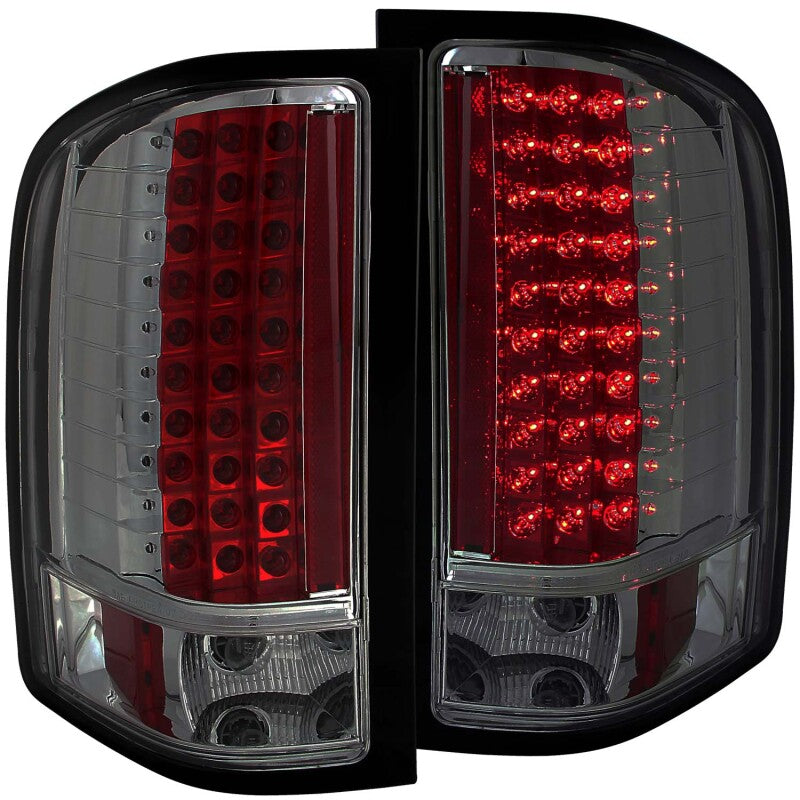 Anzo 2007-2013 Chevrolet Silverado 1500 LED Taillights Smoke 311159 Photo - Primary