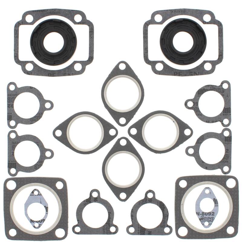 Vertex Pistons Vertex Gaskets 98-99 Arctic Cat Jag Deluxe Complete Gasket Kit w/ Oil Seals 711224 711224 Photo - Primary