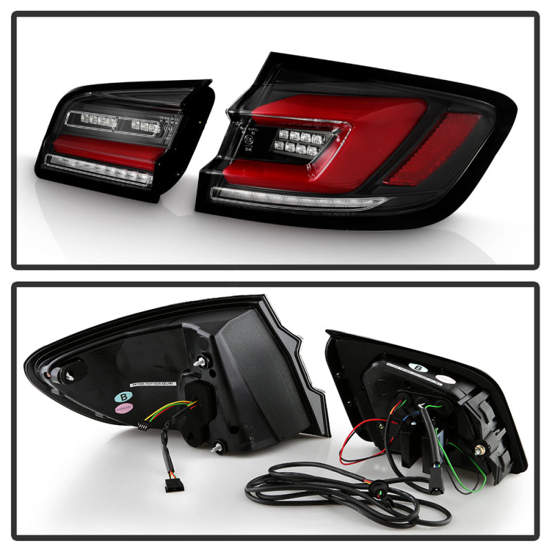 SPYDER 11-17 BMW 5 Series F10 F18 M5  Sequential Turn Signal LED Tail Light - BK ALT-YD-BMWF1011-BK 5088512 5088512 User 5