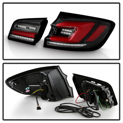 SPYDER 11-17 BMW 5 Series F10 F18 M5  Sequential Turn Signal LED Tail Light - BK ALT-YD-BMWF1011-BK 5088512 5088512 User 5