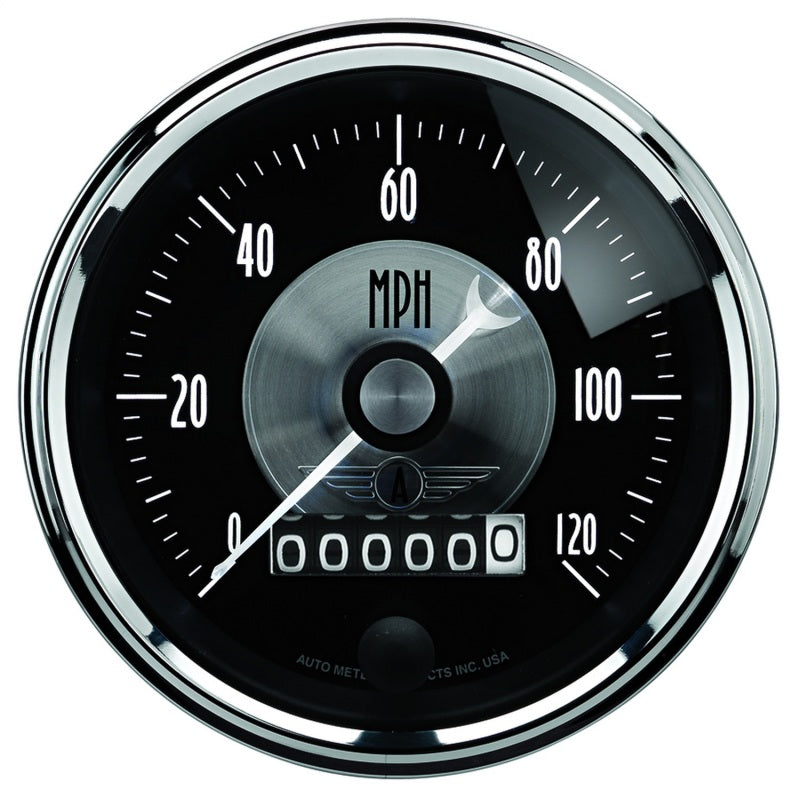 Autometer Prestige Black Diamond Series; Speedometer; Electric 2088 Photo - Primary