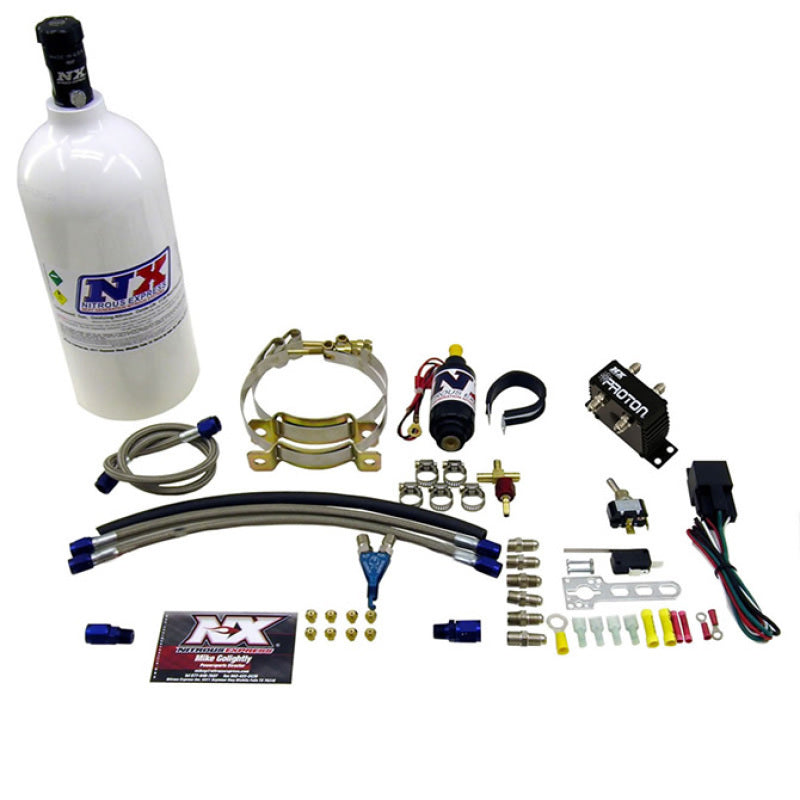Nitrous Express Single Cyl Proton Nitrous Kit w/2.5lb Bottle 61025-2.5P 61025-2.5P Photo - Primary