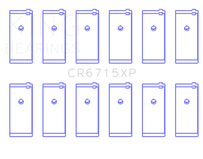 King Engine Bearings King Nissan TB42/TB45/TB48 L6 4.2L/4.5L/4.8L (Size 0.26mm) Tri-Metal Perf Rod Bearing Set CR6715XP.026 CR6715XP.026 Photo - Primary