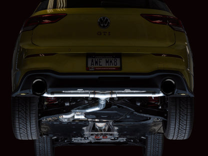 AWE Tuning AWE 2022 VW GTI MK8 Touring Edition Exhaust - Diamond Black Tips 3015-33658 3015-33658 Photo - Mounted