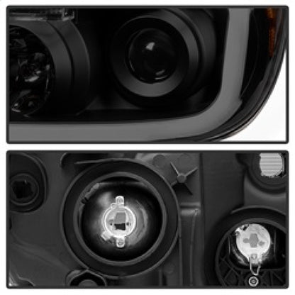 SPYDER Xtune Toyota Tundra 07-13 LED Light Bar Projector Headlights Black Smoked PRO-JH-TTU07-LED-BSM 9030413 9030413 Photo - Unmounted