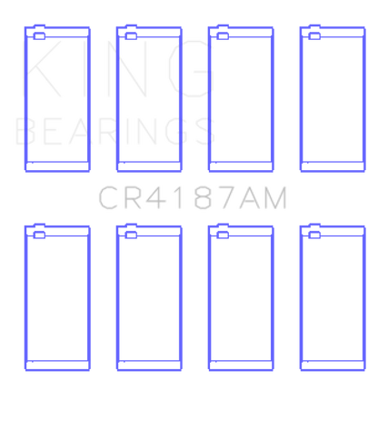 King Engine Bearings Toyota 2Lt/3L (Size +0.50mm) Connecting Rod Bearing Set CR4187AM0.5 CR4187AM0.5 Photo - Primary