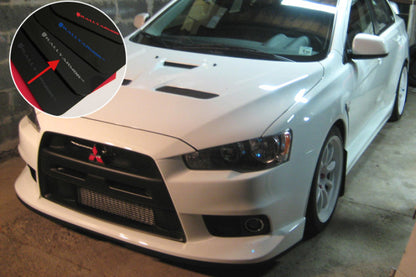 Rally Armor 08+ EVO X UR Mud flap Silver logo MF10-UR-BLK/SIL User 1