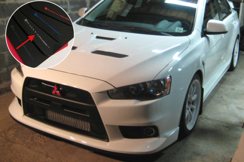 Rally Armor 08+ EVO X UR Mud flap Silver logo MF10-UR-BLK/SIL User 1