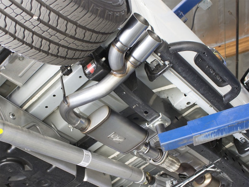 aFe  POWER Rebel Series 3" 409 Stainless Steel Cat-Back Exhaust System 49-44061-P Photo - Mounted