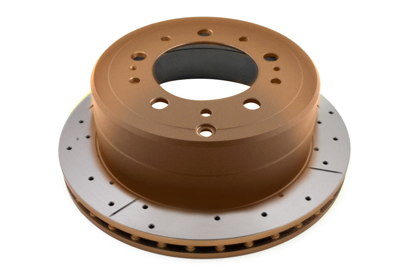 DBA 98-05 Lexus LX470/98+ Toyota Landcruiser 100 Series Front Drilled & Slotted Street Series Rotor 789X 789X Photo - out of package