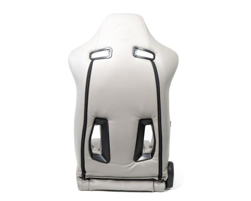 NRG "The Arrow"  Sports Vinyl Seat Grey w/ Grey Stitch plus Pressed RSC-810GY L/R User 1