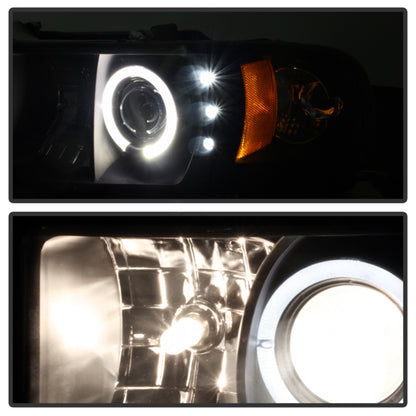 Spyder Dodge Ram 1500 94-01 Sport Projector Headlights LED Halo LED Blk Smke PRO-YD-DR94-HL-AM-BSM 5078414 5078414 User 1
