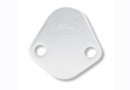 Ford Fuel Pump Block-Off Plate Chrome w/Ford Logo FRD302-290 302-290 Photo - Unmounted