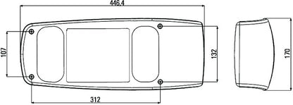 Hella Lamp SRBBLZR SMLR MG12 2VP 007502217 007502217 Technical Drawing