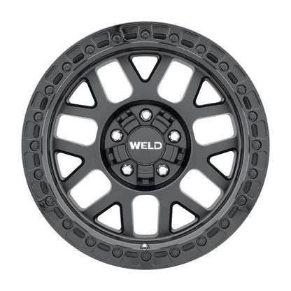 Weld Off-Road W104 17X10 Cinch 5X114.3 5X127 ET-25 BS4.50 Satin Black / Gloss Black 78.1 W10470026450 W10470026450 Photo - Primary