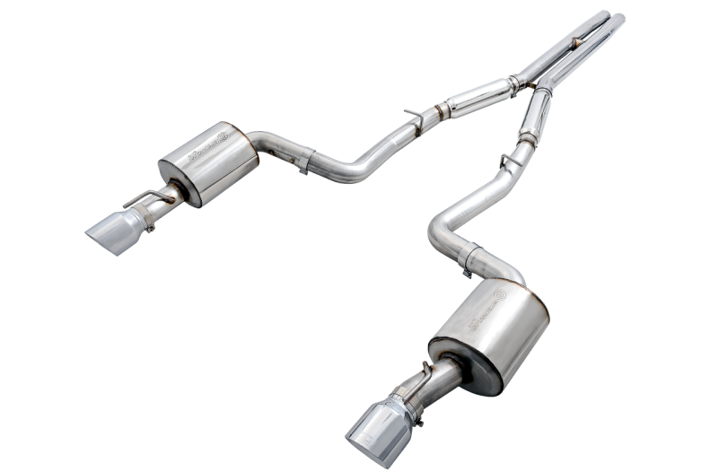 AWE Tuning 2015+ Dodge Charger 6.4L/6.2L SC Non-Resonated Touring Edition Exhaust - Silver Tips 3020-32056 3020-32056 Photo - Primary