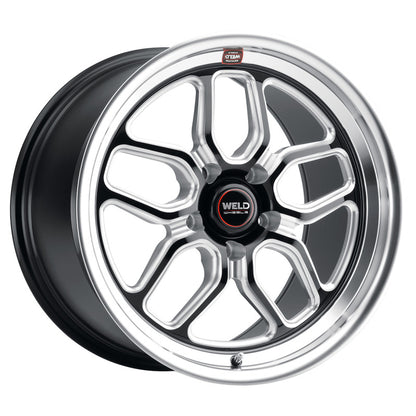 Weld S107 18X8 Laguna 5X127 ET00 BS4.50 Gloss Black MIL Dia 78.1 S10788073450 S10788073450 Photo - Primary