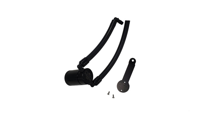 J&L 14-22 Jeep Cherokee 2.4L / 15-21 Jeep Renegade  Driver Side Oil Separator 3.0 - Blk Anodized 3077D-B 3077D-B Photo - Primary