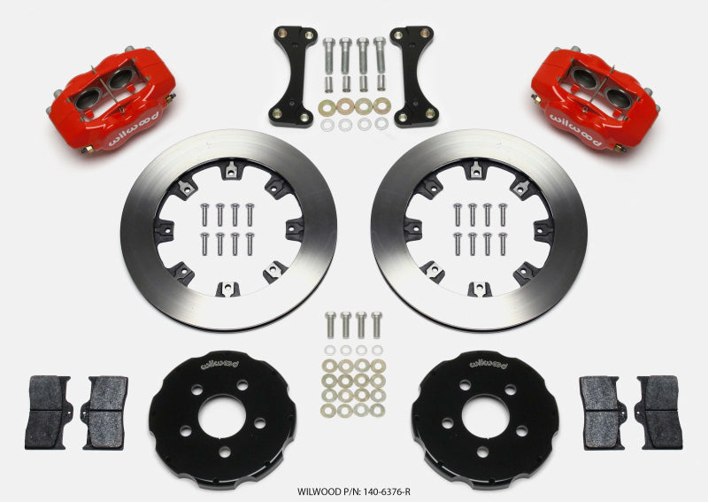 Wilwood Forged Dynalite Front Hat Kit 12.19in Red 00-04 PT Cruiser/03-04 SRT/4 140-6376-R 140-6376-R Photo - Primary