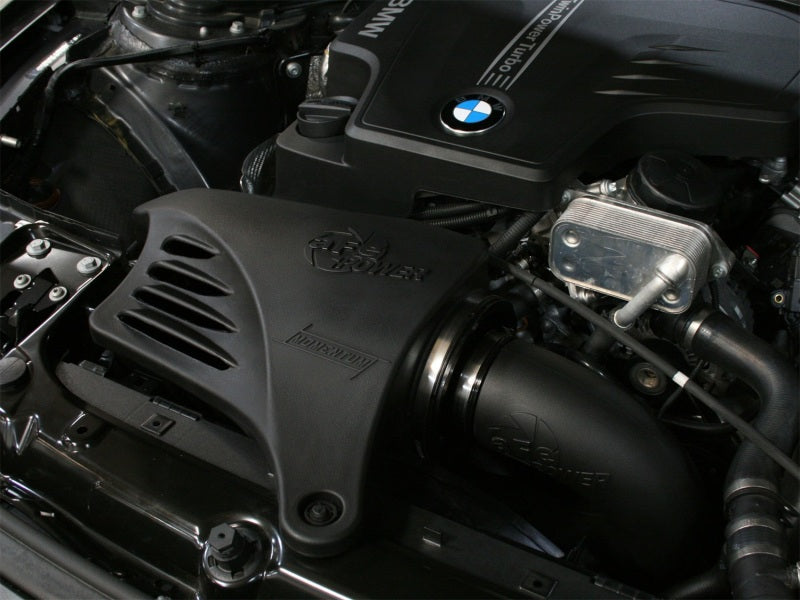 aFe Stage 2 Cold Air Intake Si Sealed BMW 328I All 2012-2012 51-82212 Photo - Mounted