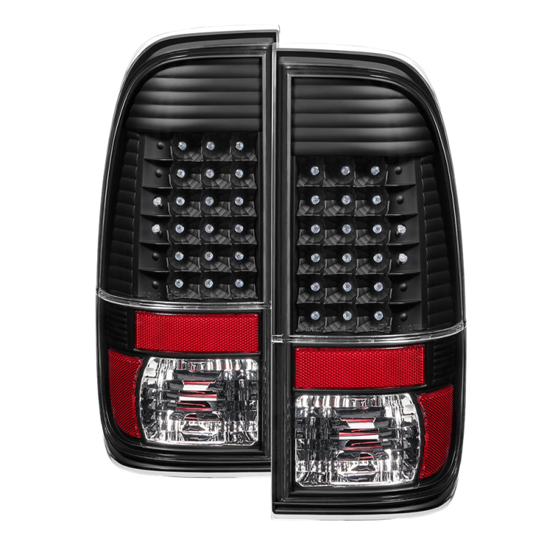 SPYDER Xtune Ford F150 Styleside 97-03 / F250/350/450/550 99-07 LED Tail Lights Black ALT-JH-FF15097-LED-BK 9027635 9027635 Photo - Primary