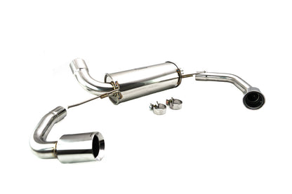 Megan Racing Supremo Axle Back Exhaust System for 2019 BMW 3-Series G20 RWD - T304 Stainless, Burnt Tip