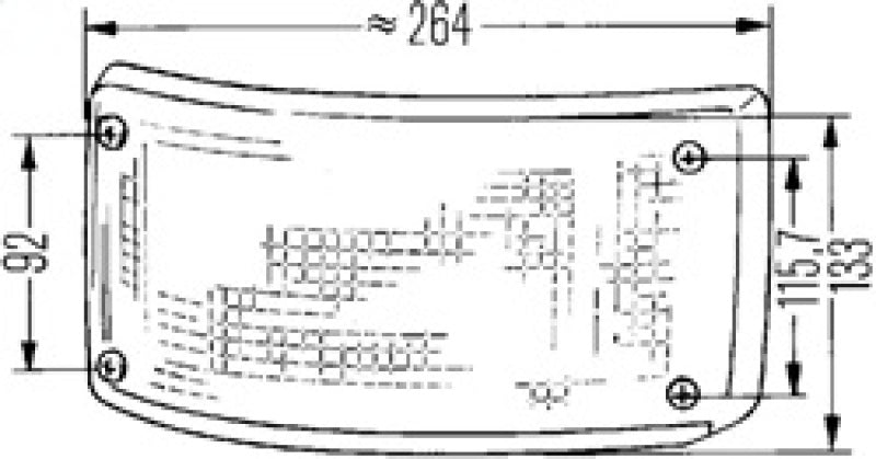 Hella Reversing Lamp 2Zr 005603067 005603067 Technical Drawing