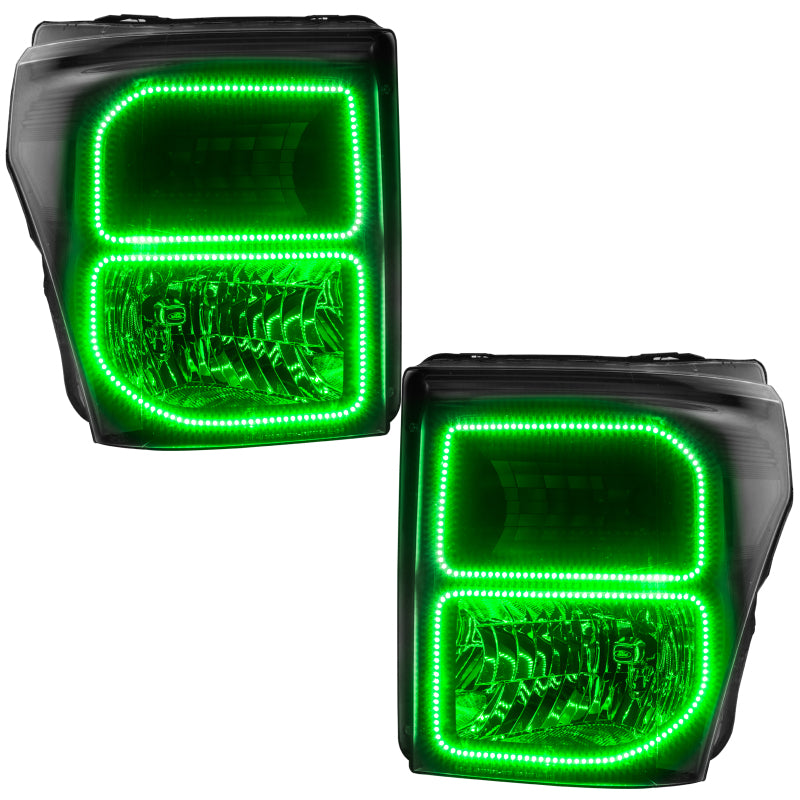 ORACLE Lighting Oracle Ford F250/350 11-16 Halo Kit (Square Ring Design) - ColorSHIFT w/ BC1 Controller 2383-335 2383-335 Photo - Unmounted