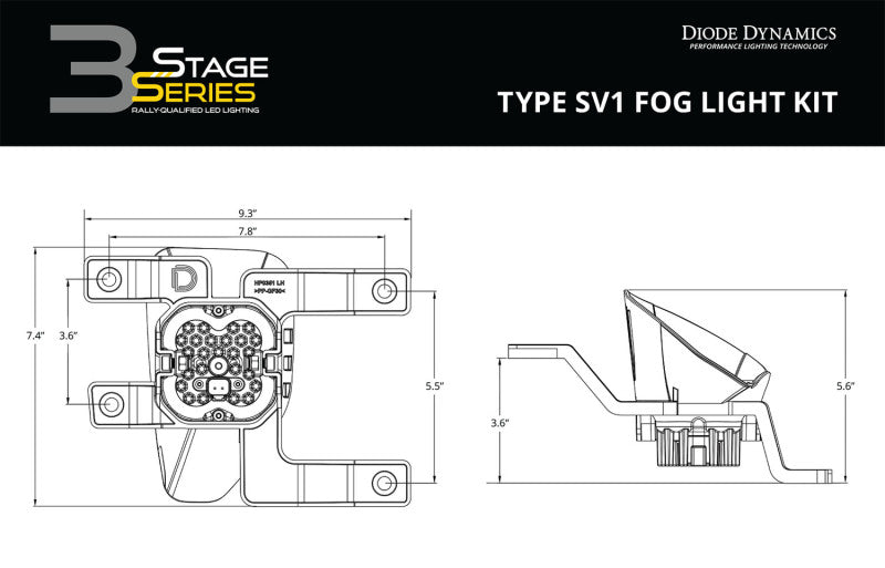 Diode Dynamics SS3 Pro Type SV1 Kit ABL - White SAE Driving DD7113 DD7113 User 9