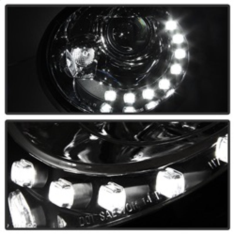 Spyder Volkswagen Beetle 1998-2005 Projector Headlights DRL Chrome PRO-YD-VB98-DRL-C 5080554 5080554 Photo - Unmounted