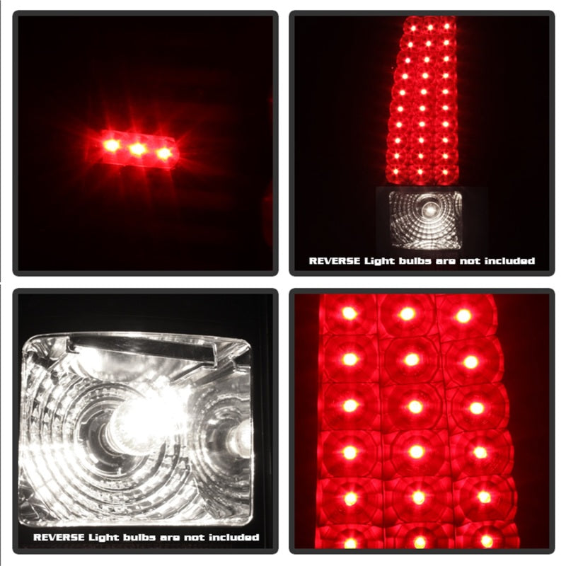 SPYDER Xtune 03-06 Silverado 1500/2500 (Will Not Fit Stepside) LED Tail Lights Black ALT-ON-CS03-LED-BK 5008763 5008763 Photo - Unmounted