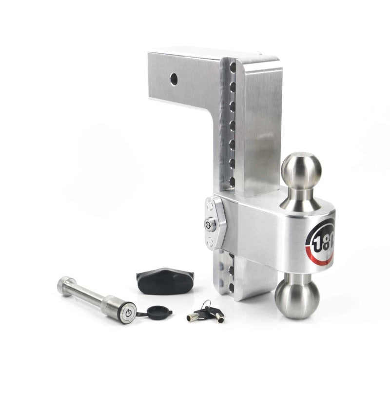 Weigh Safe 180 Hitch 10in Drop Hitch & 3in Shank (10K/21K GTWR) w/WS05 - Aluminum LTB10-3-KA