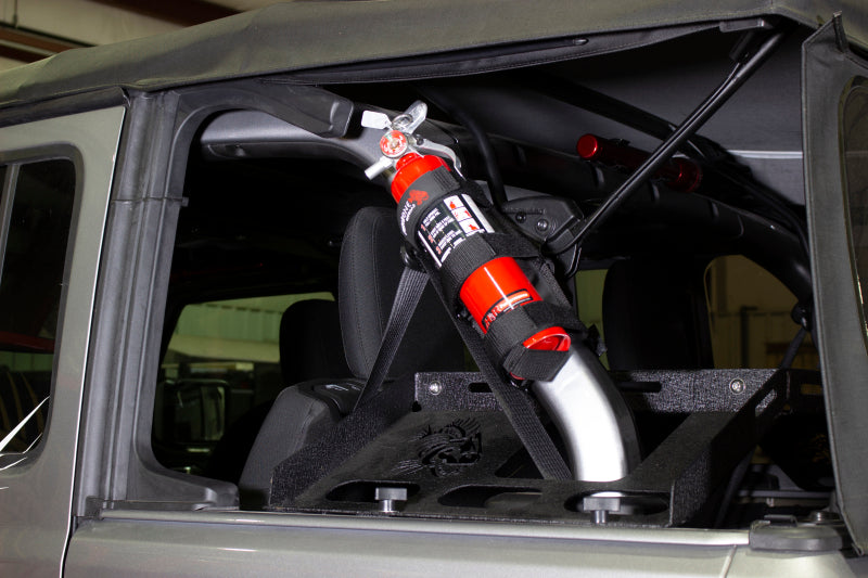 Fishbone Offroad Padded Roll Bar Black Fire Extinguisher Holder FB55154 FB55154 Photo - lifestyle view