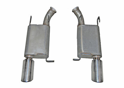 Gibson 2014 Ford Mustang Base 3.7L 2.5in Axle-Back Dual Exhaust - Stainless 619012 619012 Photo - Primary