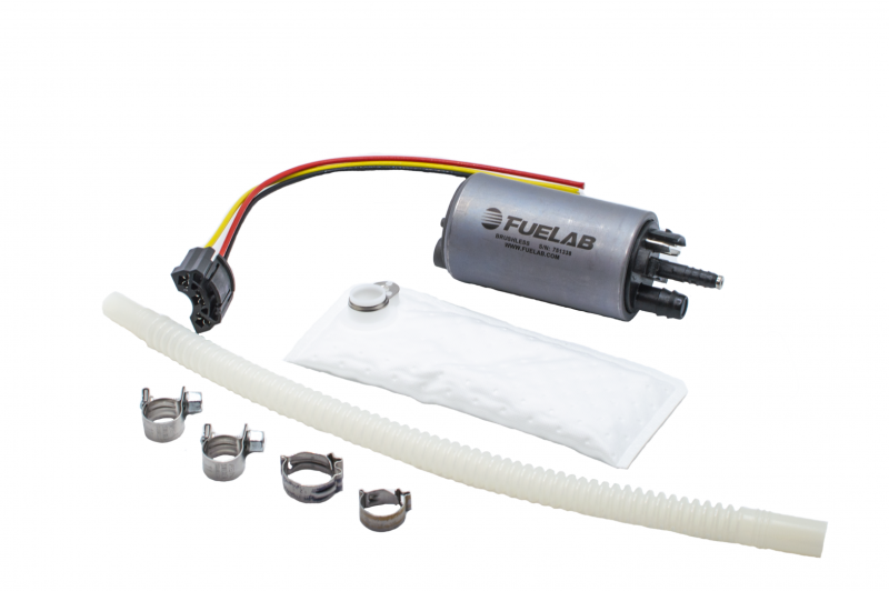 Fuelab 496 In-Tank Brushless Fuel Pump w/9mm Barb & 6mm Barb Siphon - 500 LPH 49614 49614 Photo - Primary