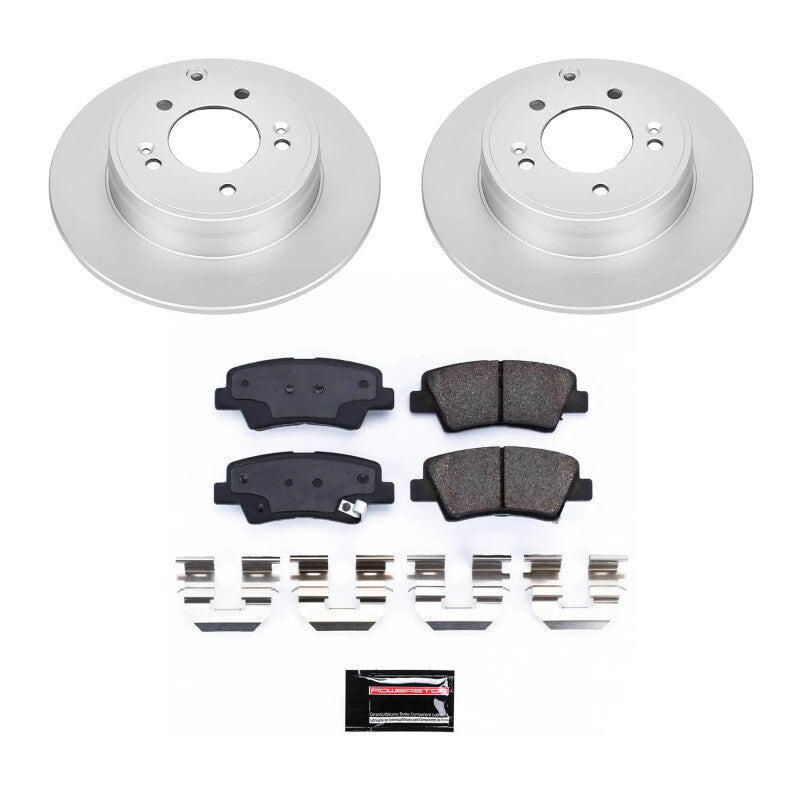 PowerStop Power Stop 09-10 Hyundai Sonata Rear Z17 Coated Brake Kit CRK9060 CRK9060 Photo - Primary