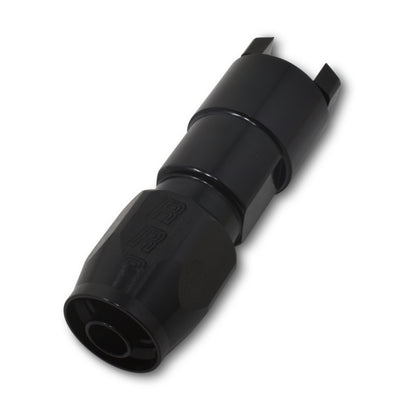 Russell Performance 3/8in SAE Quick Disc Female to -6 Hose Black Straight Hose End 611203 611203 Photo - out of package