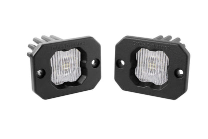 Diode Dynamics Stage Series C1 LED Pod - White SAE Fog Flush ABL (Pair) DD6850P DD6850P Photo - Primary