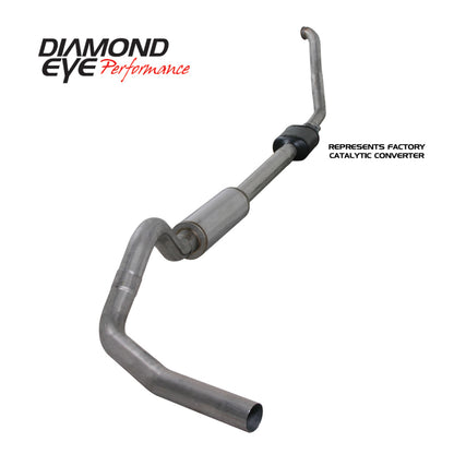 Diamond Eye Performance Diamond Eye KIT 4in TB SGL SS: 94-97 FORD 7.3L F250/F350 PWRSTROKE NFS W/ CARB EQUIV STDS K4306S K4306S Photo - Primary